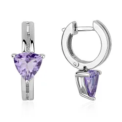 Серьги, Серебро 925, Аметист 2340065538