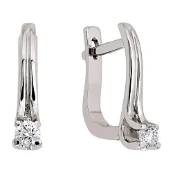 Серьги, Золото 585, Бриллиант 151721ю