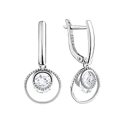 Серьги, Серебро 925, Фианит 2340201927