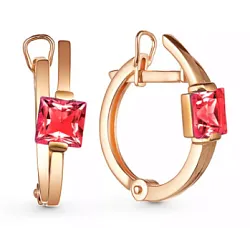 Серьги, Золото 585, Гранат 2096204