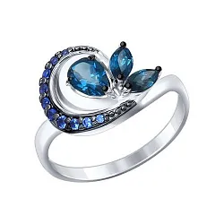 Кольцо Серебро 925, Топаз 92011290 Кольцо Серебро 925, Топаз 92011290