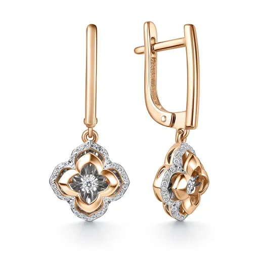 Серьги, Золото 585, 02-11-51205-31-00-1 Серьги, Золото 585, 02-11-51205-31-00-1