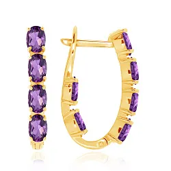 Серьги, Серебро 925, Аметист 2320061182