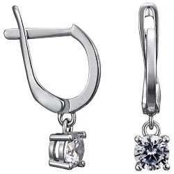 Серьги, Серебро 925, Фианит LLE 438 Серьги, Серебро 925, Фианит LLE 438