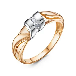 Кольцо Золото 585, Фианит 1101694