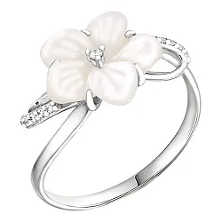 Кольцо Серебро 925, Жемчуг 90-01-6337-00 Кольцо Серебро 925, Жемчуг 90-01-6337-00