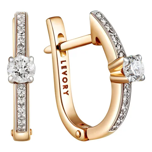 Серьги, Золото 585, 65-41E01244-X1DD Серьги, Золото 585, 65-41E01244-X1DD