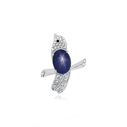  Брошь Серебро 925, Сапфир 6340941699-8