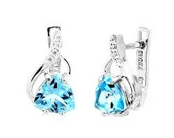 Серьги, Серебро 925, Топаз 624547 Серьги, Серебро 925, Топаз 624547
