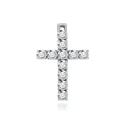 Подвеска крест, Серебро 925, Фианит 3340201045 Подвеска крест, Серебро 925, Фианит 3340201045