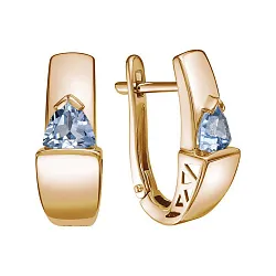 Серьги, Золото 585, Топаз С120-6848Т