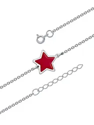 Браслет фантазийный Серебро 925 
 , Эмаль 4-00017