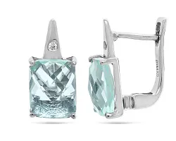 Серьги, Серебро 925, Топаз 649894
