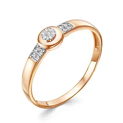 Кольцо Золото 585, Бриллиант 01-51-0050-00