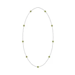 Колье,  Серебро 925, Изумруд 8340876114-120