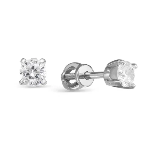Серьги пусеты-гвоздики, Золото 585, 2-312-103Б