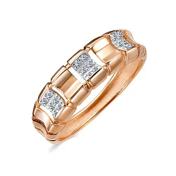 Кольцо Золото 585, Фианит П1734107 1 1 1