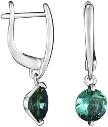 Серьги, Серебро 925, Кварц LLE 7-6 Серьги, Серебро 925, Кварц LLE 7-6