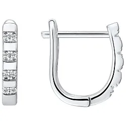 Серьги, Серебро 925, Фианит YME 13