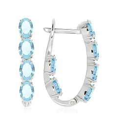 Серьги, Серебро 925, Топаз 2340071182 Серьги, Серебро 925, Топаз 2340071182