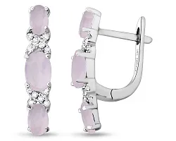 Серьги, Серебро 925, Кварц 655462