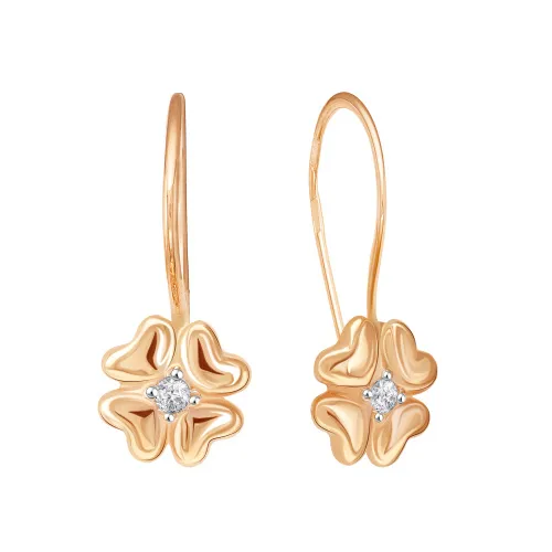 Детские серьги,  Золото 585, 02-2531