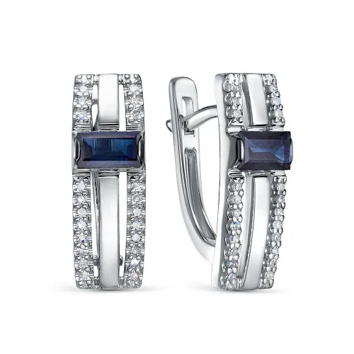 Серьги, Золото 585, 5-7247-106-2Б-Сап