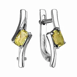 Серьги, Серебро 925, Цитрин С622-6073Ц