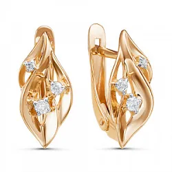 Серьги, Золото 585, Фианит 2416507 1 1 1 Серьги, Золото 585, Фианит 2416507 1 1 1