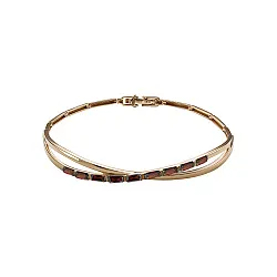 Браслет фантазийный Золото 585 
 , Гранат Бр124-6109-17Гр Браслет фантазийный Золото 585 
 , Гранат Бр124-6109-17Гр