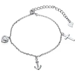 Браслет фантазийный Серебро 925 
 , Фианит LLB 366 Браслет фантазийный Серебро 925 
 , Фианит LLB 366