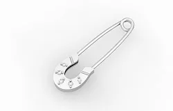  Брошь от Сглаза Серебро 925, Фианит Б-002