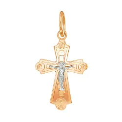 Подвеска крест, Золото 585 20-0197 Подвеска крест, Золото 585 20-0197