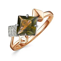 Кольцо Золото 585, Топаз 1703508 1 17 1