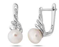 Серьги, Серебро 925, Жемчуг 657362