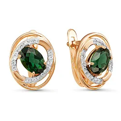 Серьги, Золото 585, Кварц 2325608 1 11 1