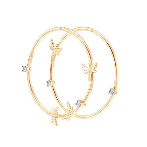 Конго/серьги-кольца,  Золото 585 , 04-52-0665-01