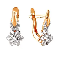 Серьги, Золото 585, Фианит 2226107 1 1 1
