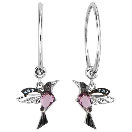 Конго/серьги-кольца,  Серебро 925 , AE 12