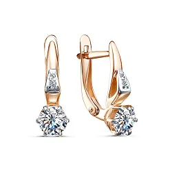 Серьги, Золото 585, Фианит 2653707 1 1 1 Серьги, Золото 585, Фианит 2653707 1 1 1