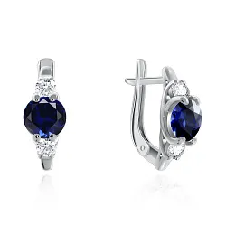 Серьги, Серебро 925, Корунд 2340800260-80