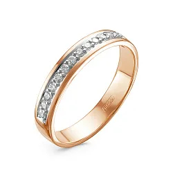 Обручальное кольцо,  Золото 585,  , Бриллиант Т1045-0120