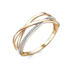 Кольцо Золото 585, Фианит 1628607 1 1 1