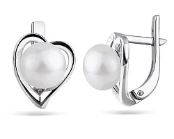 Серьги, Серебро 925, Жемчуг 626572