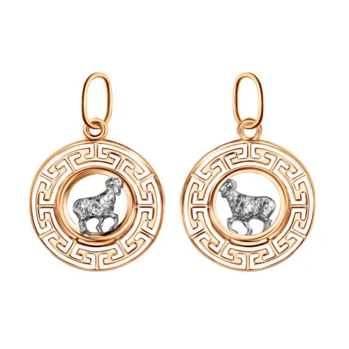 Подвеска знак зодиака Овен 21.03-19.04, Золото 585, КрСВПовн