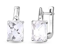Серьги, Серебро 925, Хрусталь горный 656891 Серьги, Серебро 925, Хрусталь горный 656891