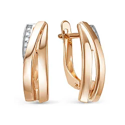 Серьги, Золото 585, Фианит 1207120