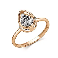 Кольцо Золото 585, Бриллиант 01-11-51202-11-00