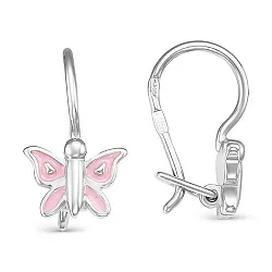 Детские серьги,  Серебро 925, Эмаль 90-02-2908-00