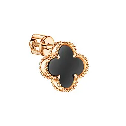 Серьги пусеты-гвоздики, Золото 585, Прочие вставки ПУСл56моно/оникс/з585